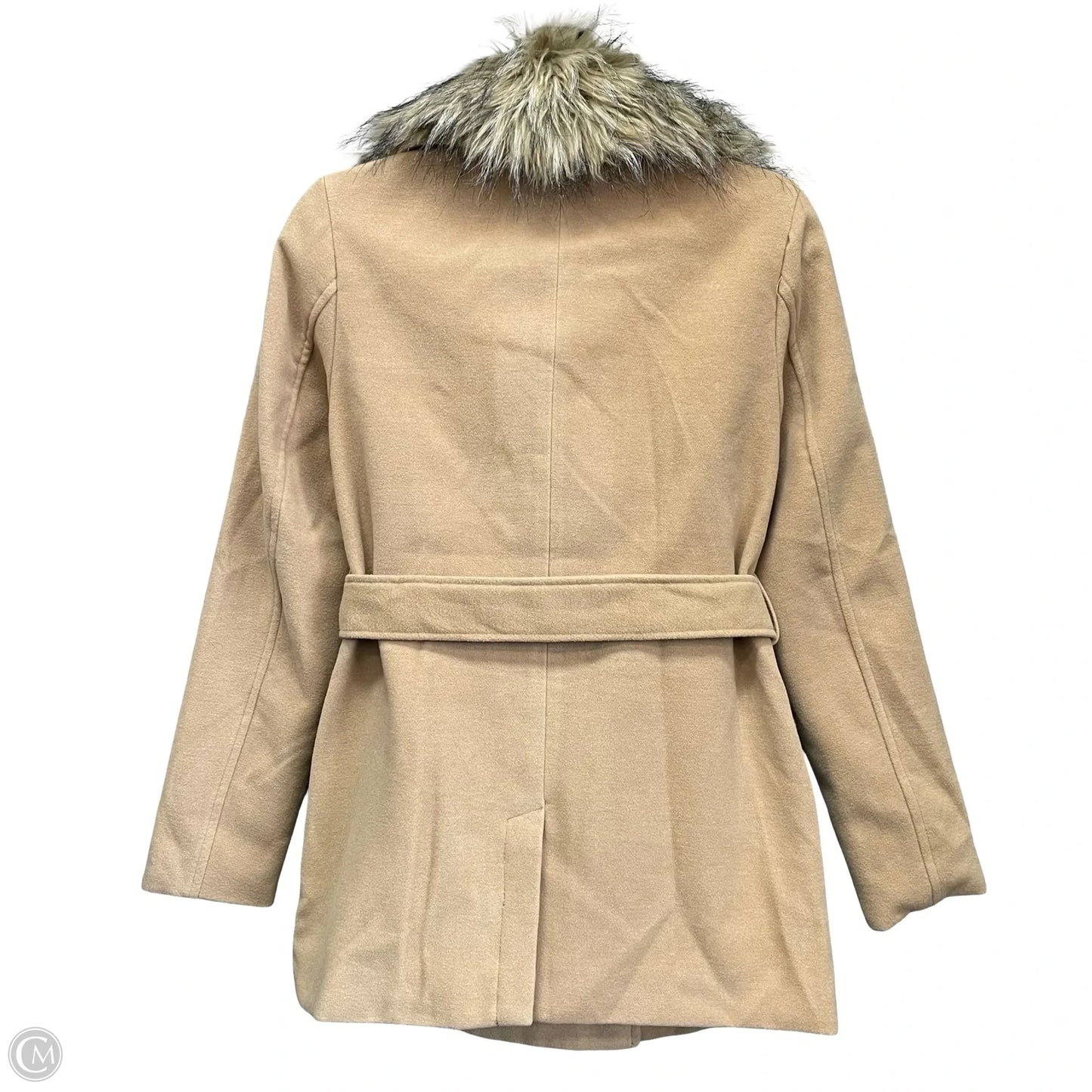 Coat Peacoat By Forever 21 In Tan, Size: S