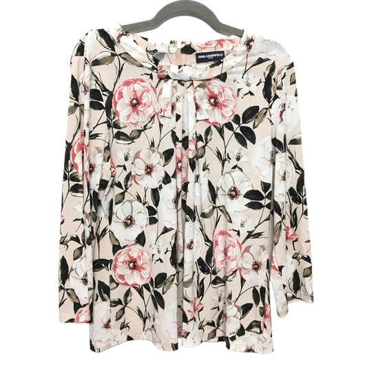 Blouse Long Sleeve By Karl Lagerfeld  Size: L