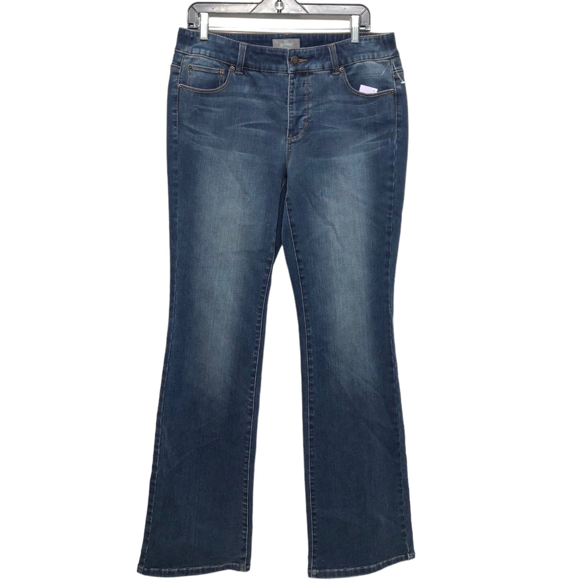 Blue Denim Jeans Flared Chicos, Size M