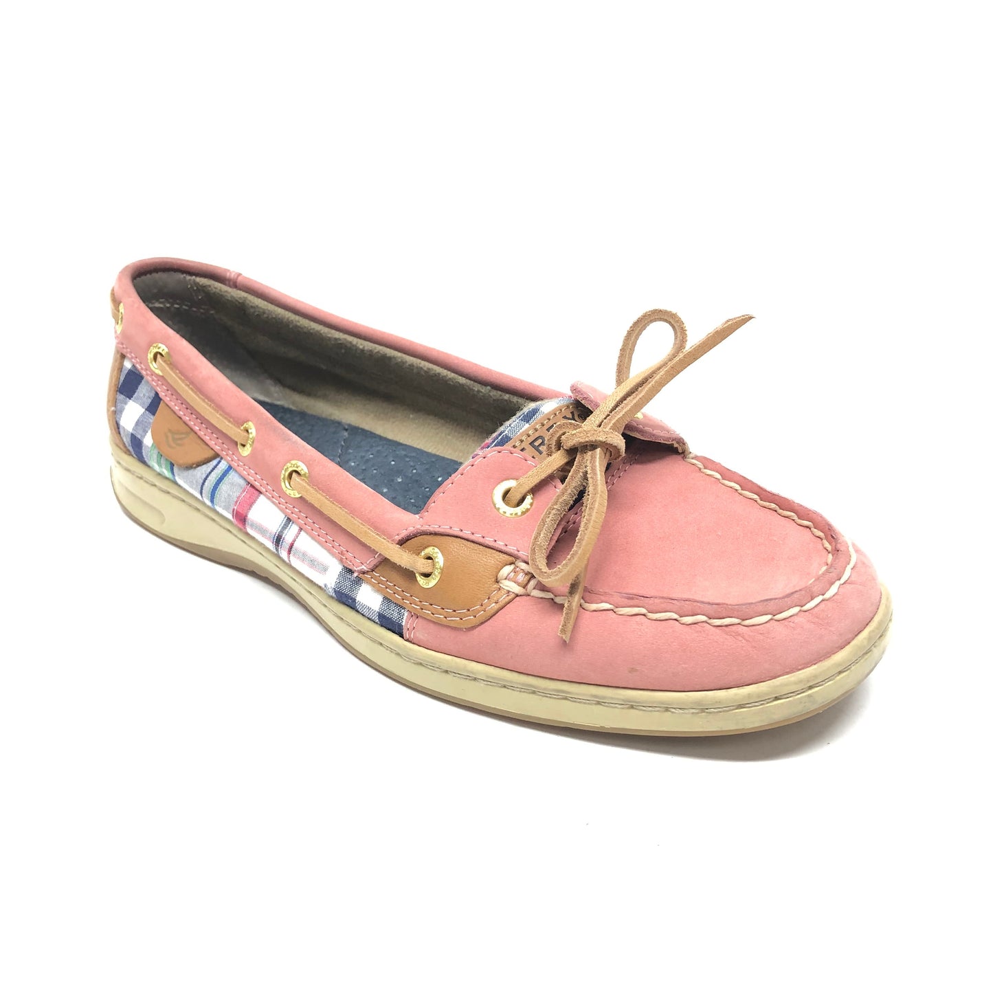 Pink Shoes Flats Sperry, Size 8.5