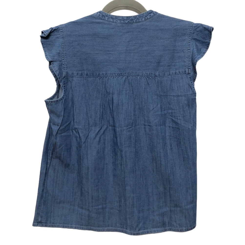 Blue Denim Top Short Sleeve Tommy Hilfiger, Size S