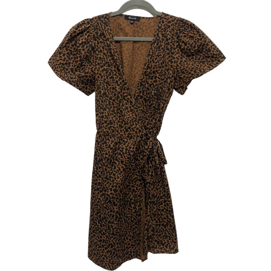 Animal Print Dress Casual Short Madewell, Size S