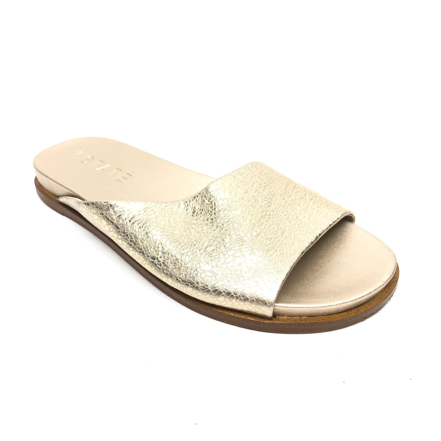 Gold Sandals Flats 1.state, Size 7.5