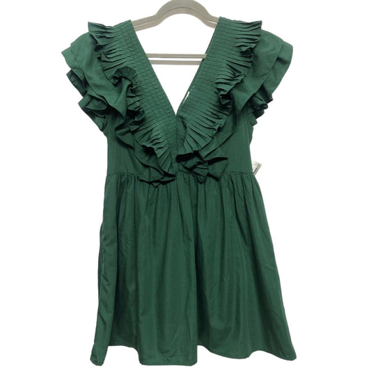 Green Dress Casual Short Entro, Size L