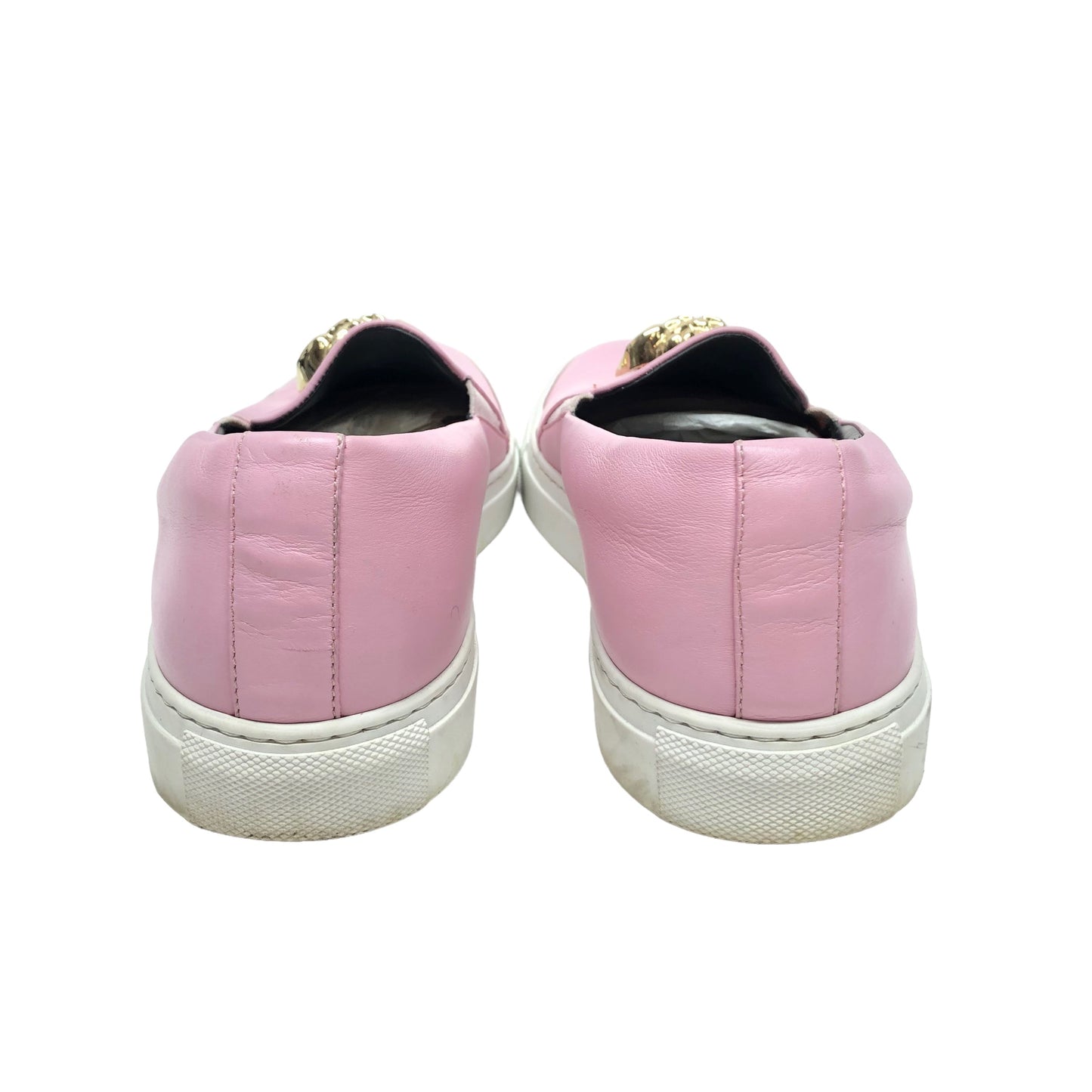 Pink & White Shoes Luxury Designer Versace, Size 10