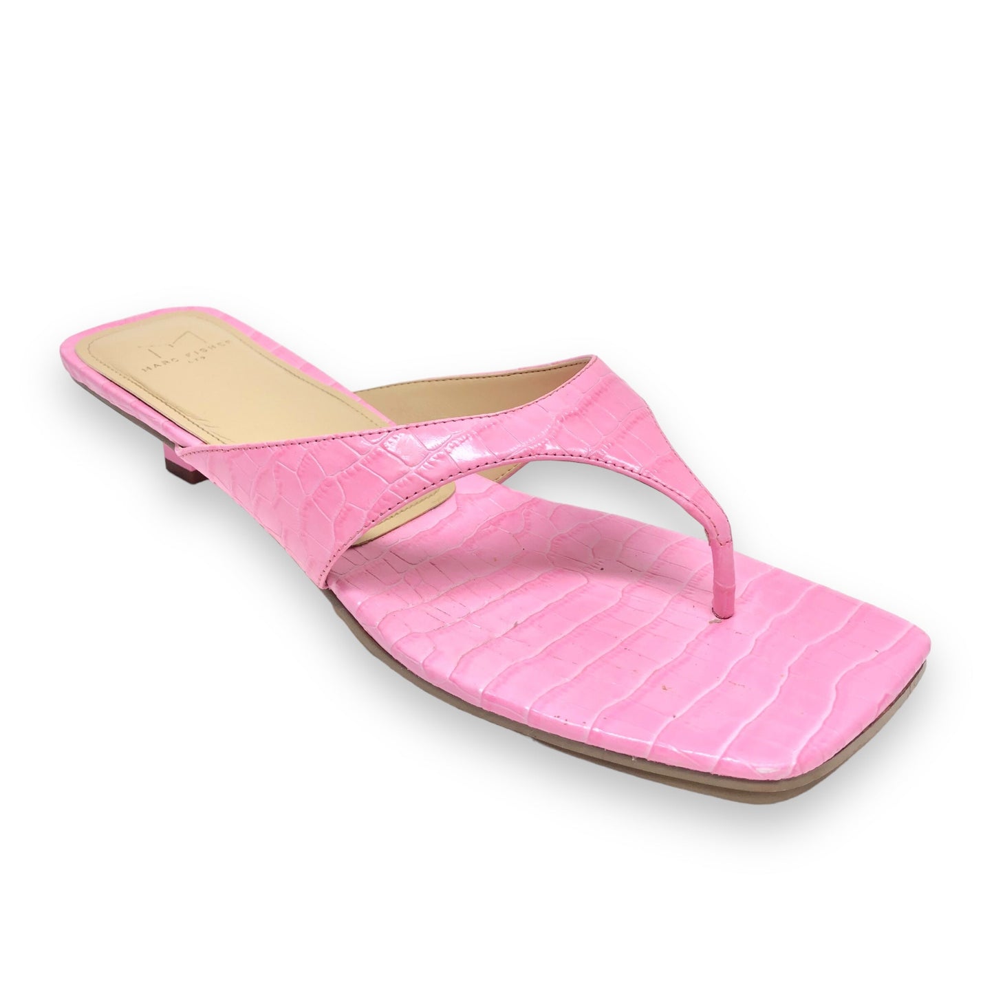 Pink Sandals Heels Kitten Marc Fisher, Size 10