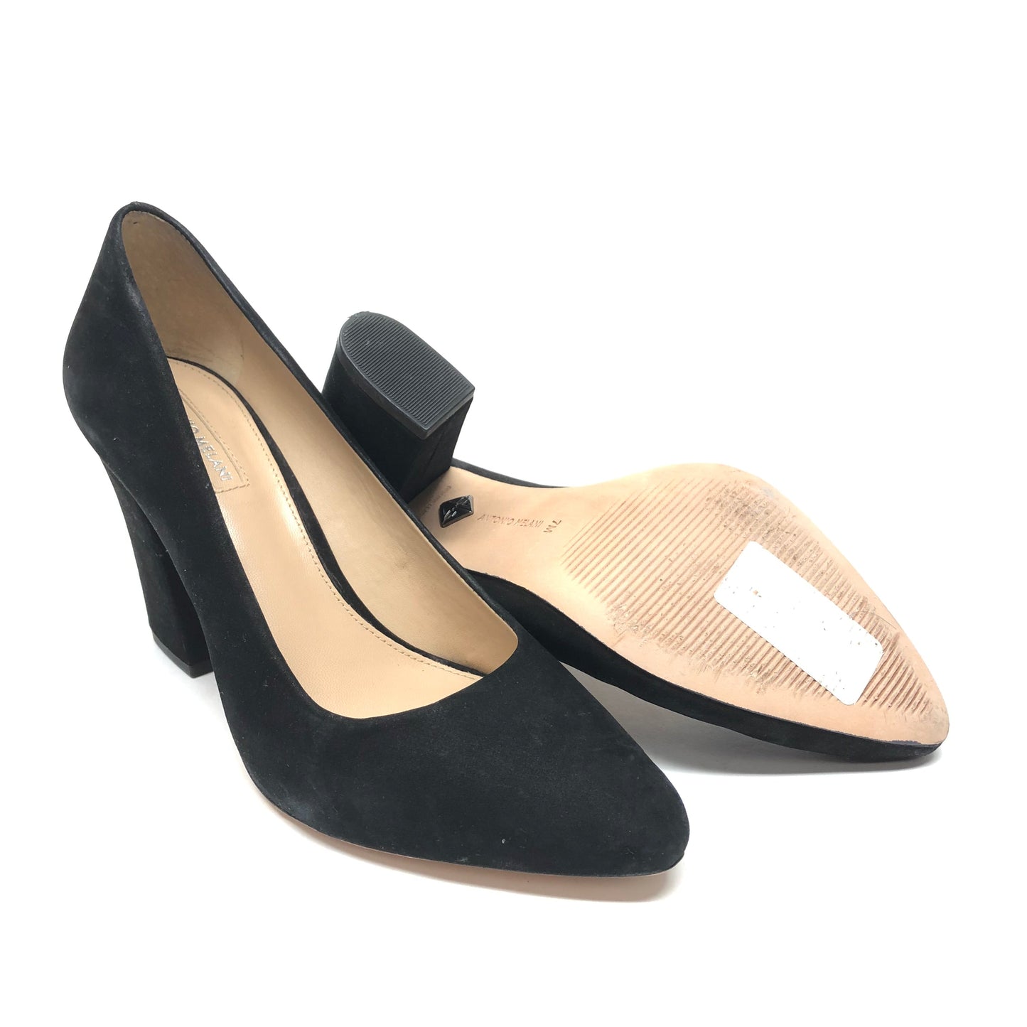 Black Shoes Heels Block Antonio Melani, Size 7