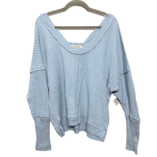 Blue Top Long Sleeve Free People, Size M