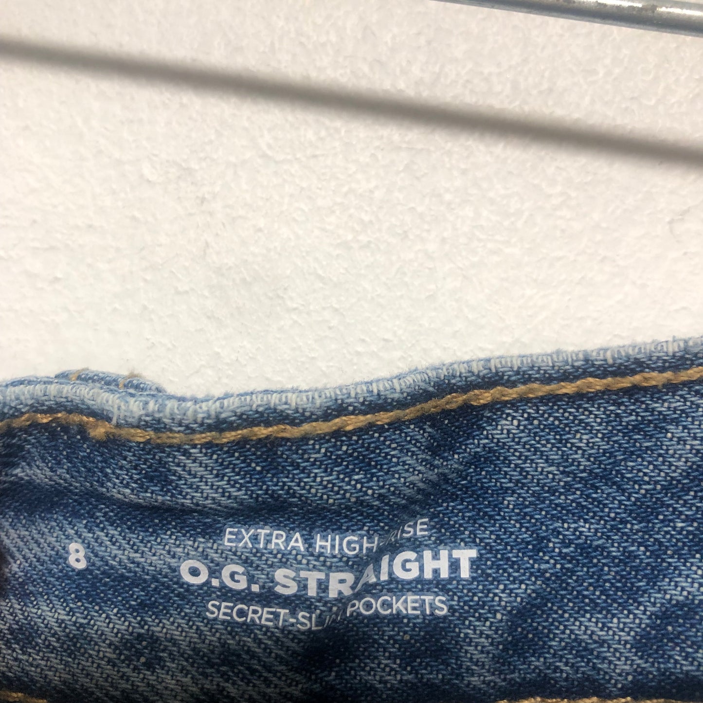 Blue Denim Jeans Straight Old Navy, Size 8