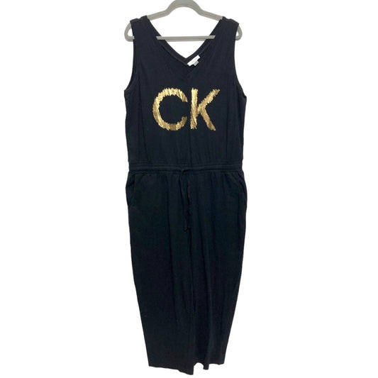 Black & Gold Jumpsuit Calvin Klein, Size Xl