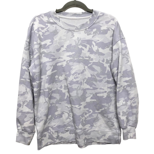 Camouflage Print Athletic Sweatshirt Crewneck Lululemon, Size M