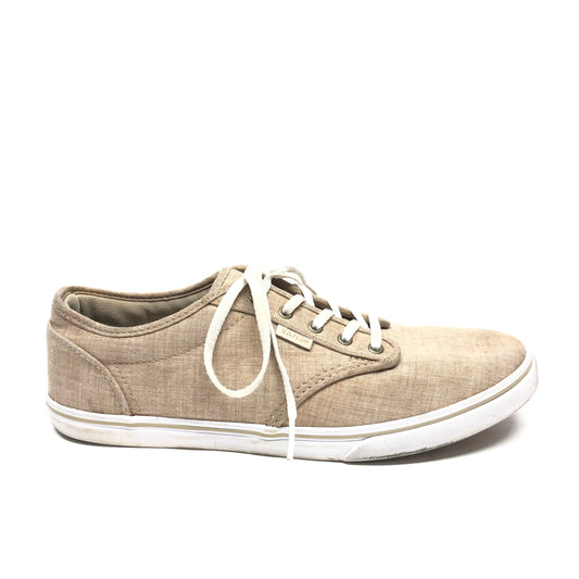 Beige Shoes Sneakers Vans, Size 9.5