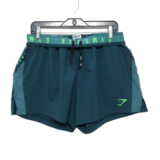 Green Athletic Shorts Gym Shark, Size Xl