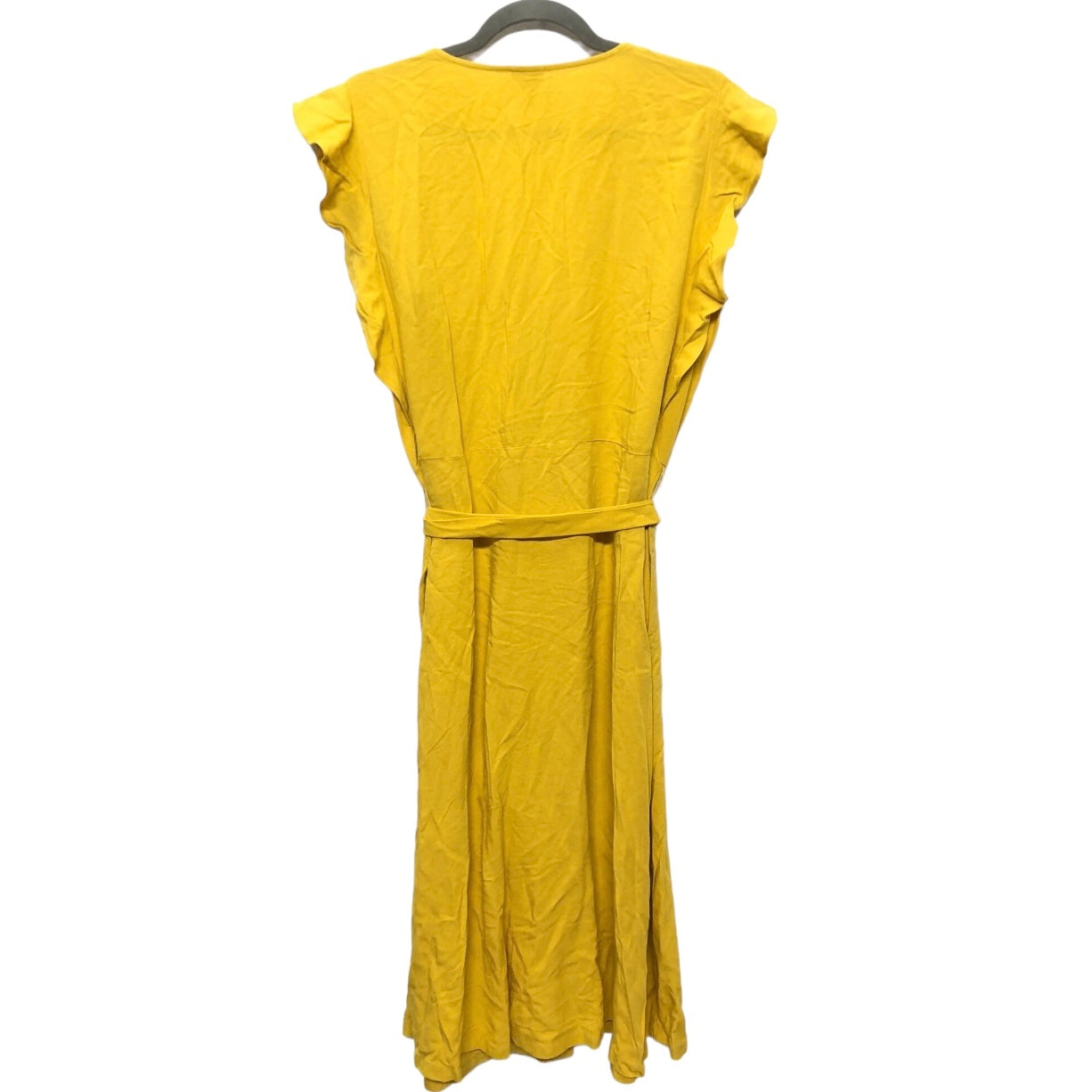 Yellow Dress Casual Midi A New Day, Size Xxl