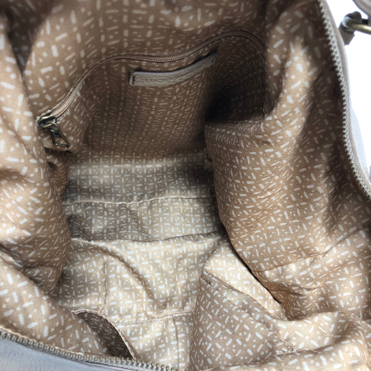 Handbag Leather Lucky Brand, Size Large