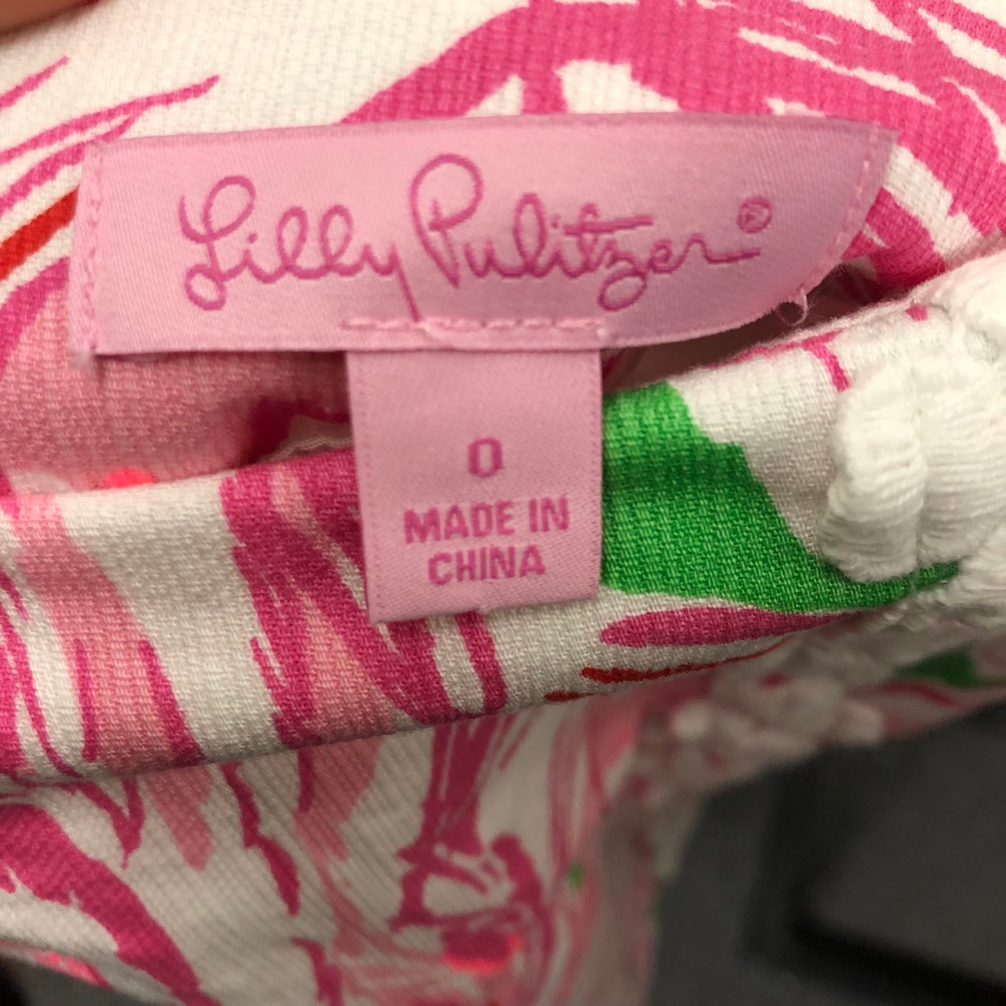 Skirt Mini & Short By Lilly Pulitzer In Pink & White, Size: 0