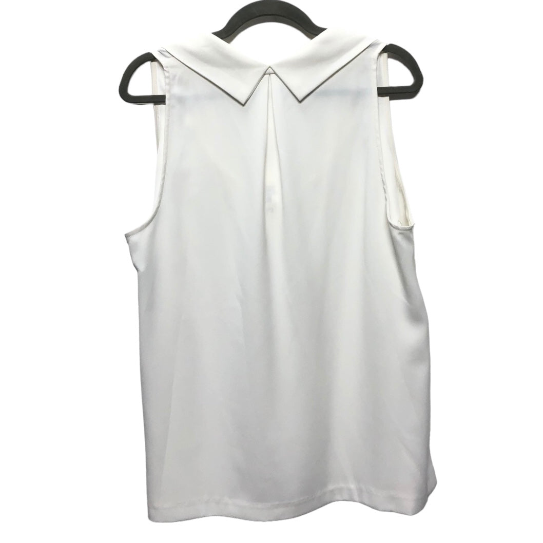 Top Sleeveless By Trina Turk In White, Size: Xl