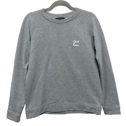 Sweatshirt Crewneck By Banana Republic In Grey, Size: S