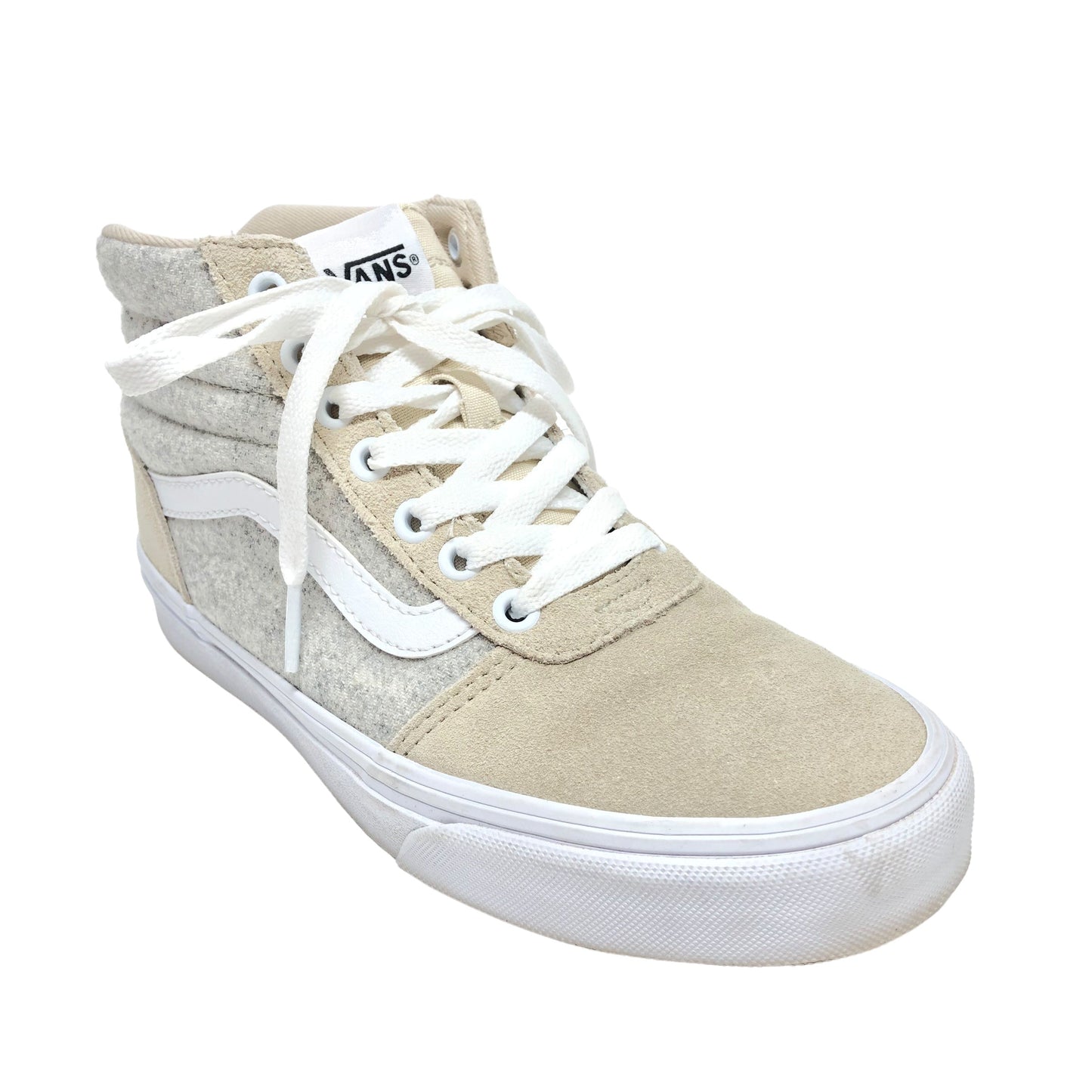 Shoes Sneakers By Vans In Beige, Size: 6.5