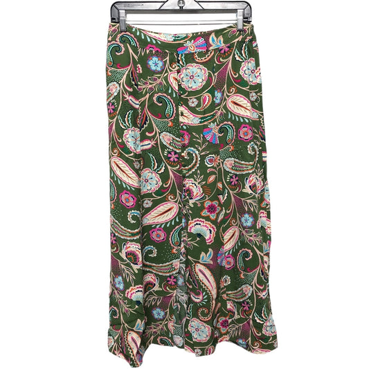 Skirt Midi By Loft In Green, Size: 4