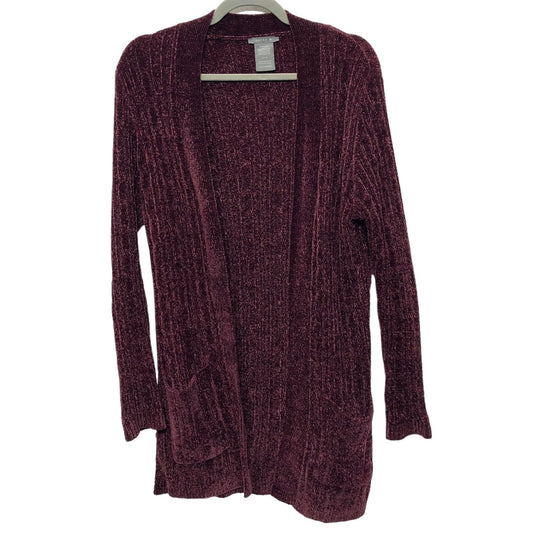 Sweater Cardigan By Matty M In Purple, Size: M