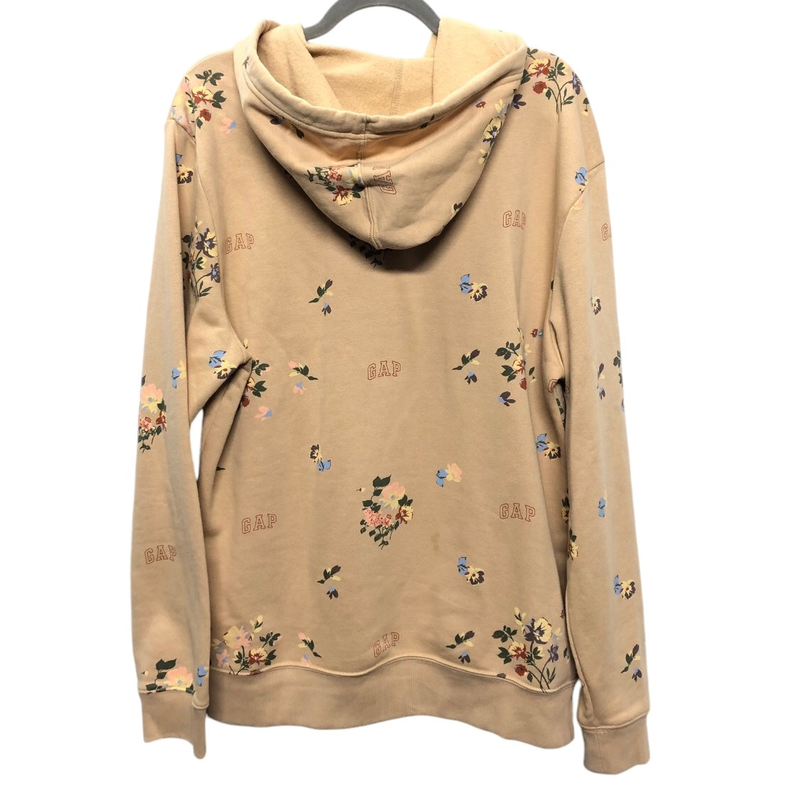 Sweatshirt Hoodie By Gap In Tan, Size: L