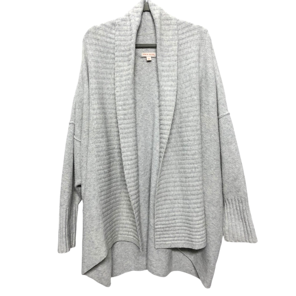 Sweater Cardigan By Knox Rose In Grey, Size: L