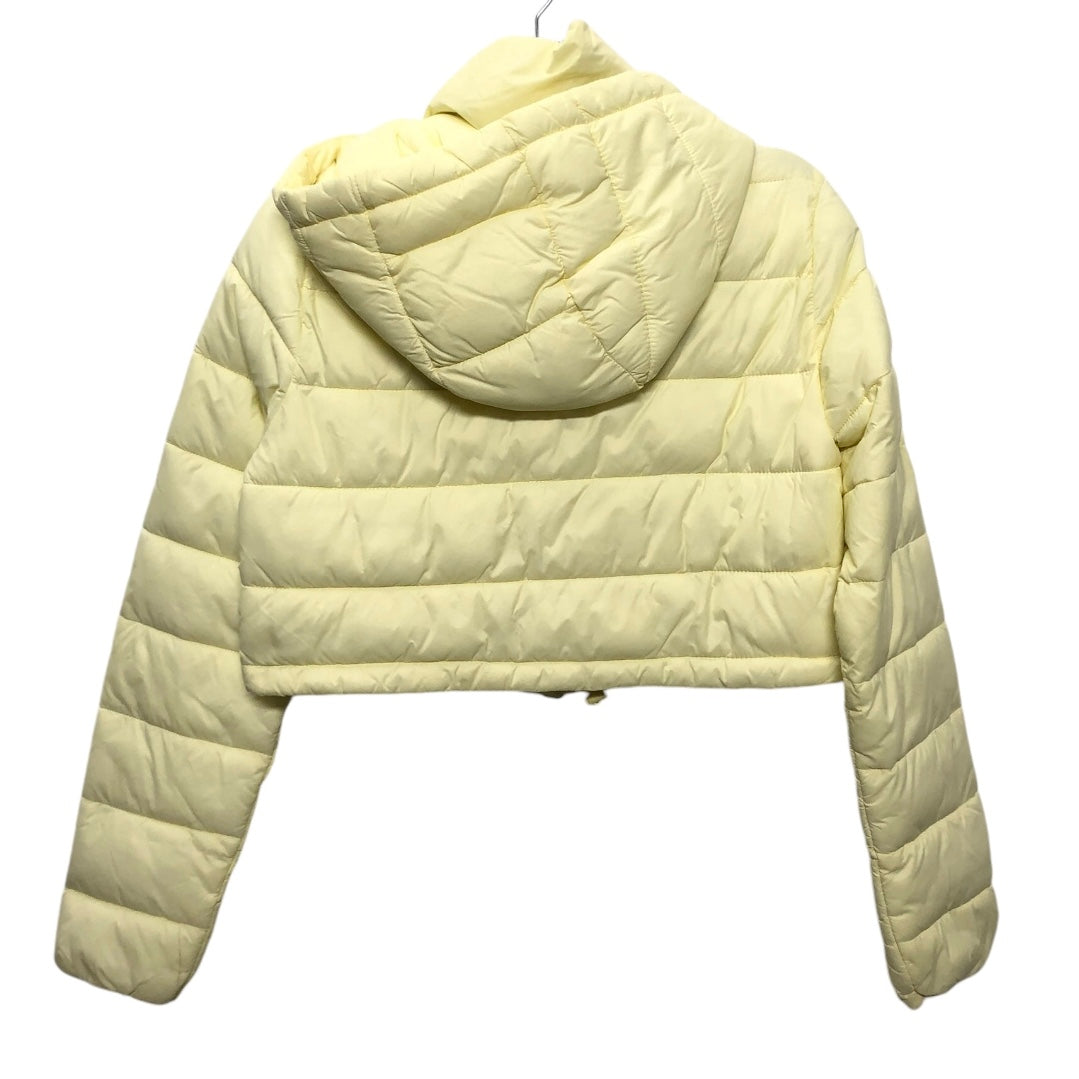 Jacket Puffer & Quilted By Zara In Yellow, Size: M