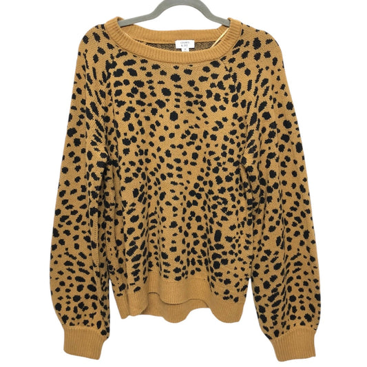 Sweater By Crown And Ivy In Black & Tan, Size: M