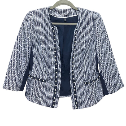 Blazer By White House Black Market In Blue & White, Size: 6