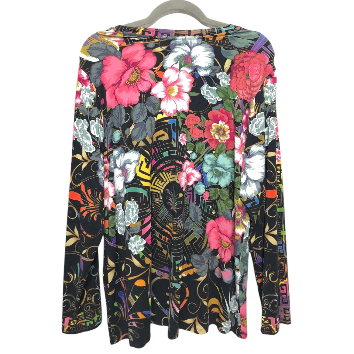 Top Long Sleeve By Johnny Was In Multi-colored, Size: Xl