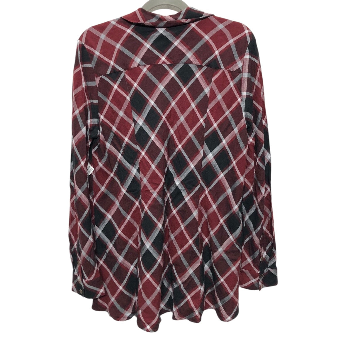 Tunic Long Sleeve By Soft Surroundings In Plaid Pattern, Size: Xl