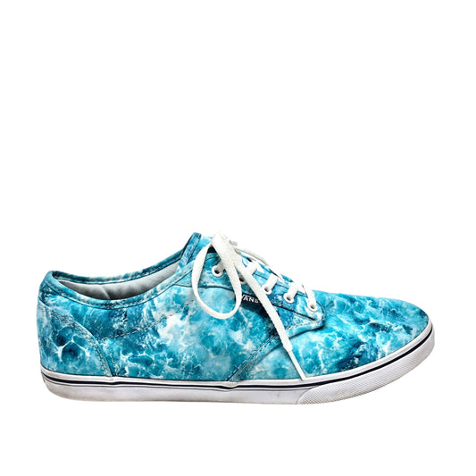 Shoes Sneakers By Vans In Blue & White, Size: 10