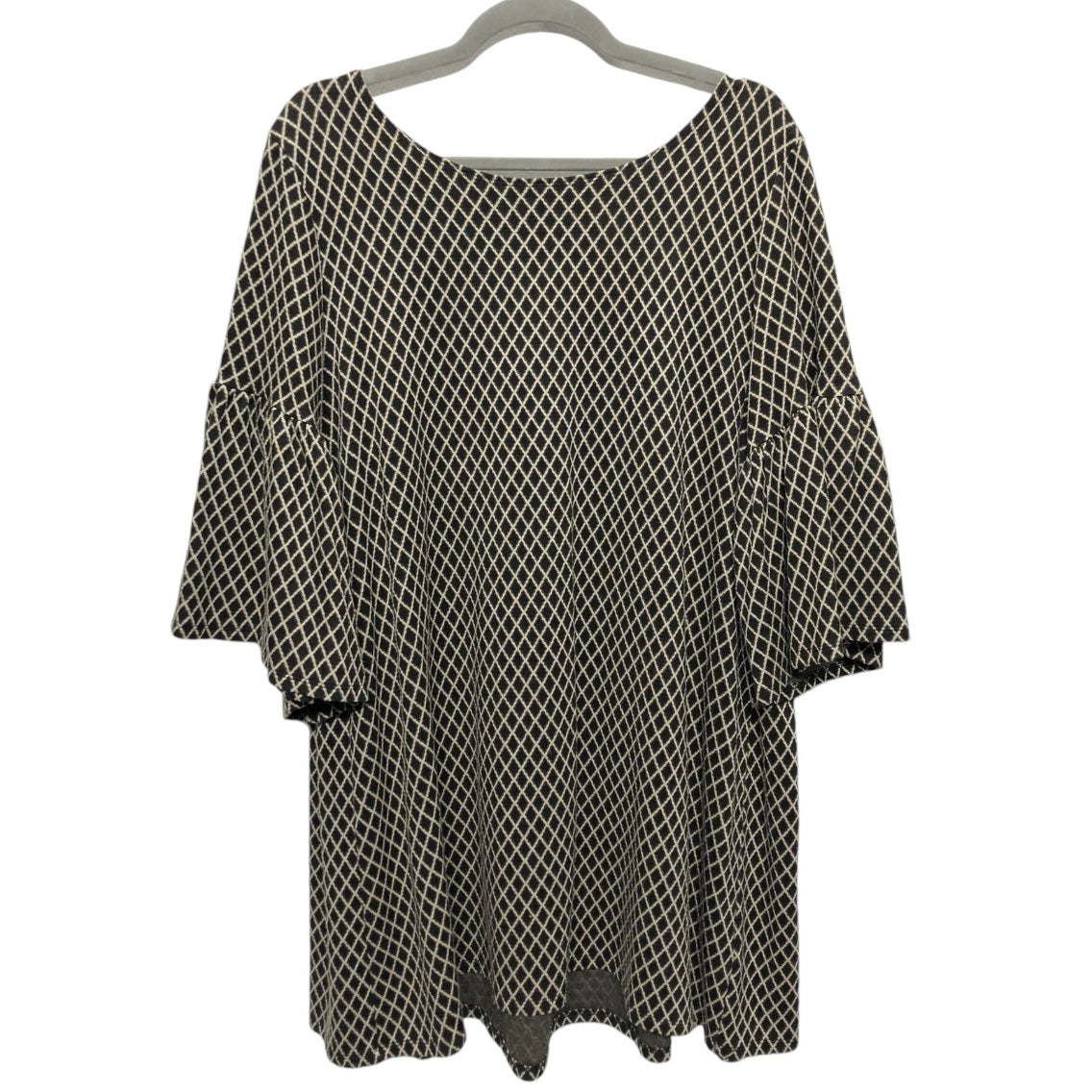 Tunic Short Sleeve By Bryn Walker In Black & Tan, Size: M