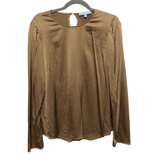 Blouse Long Sleeve By Antonio Melani In Tan, Size: L