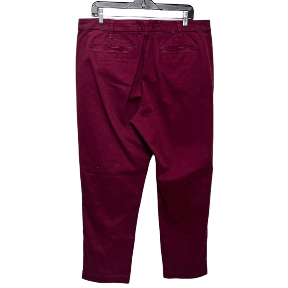 Pants Chinos & Khakis By J. Crew In Maroon, Size: 14