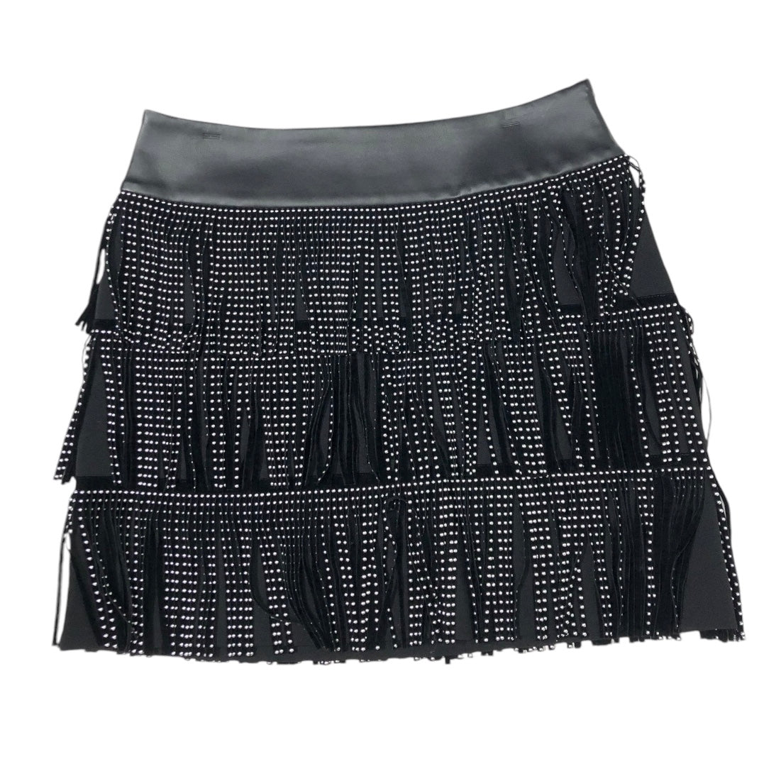 Skirt Mini & Short By Dkny In Black & Silver, Size: 8