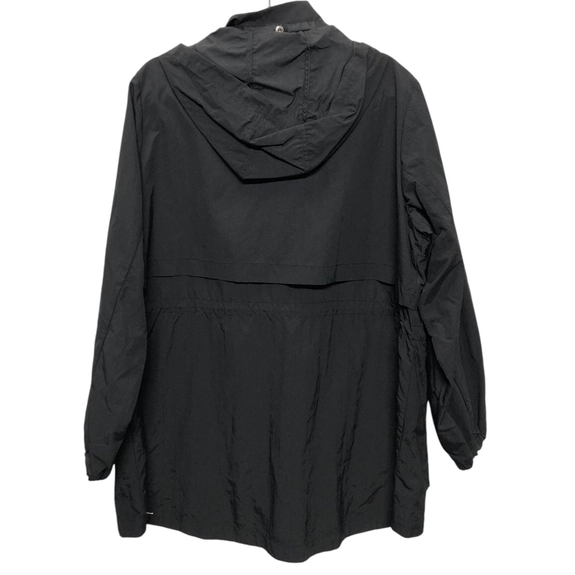 Jacket Windbreaker By Lane Bryant In Black, Size: 16