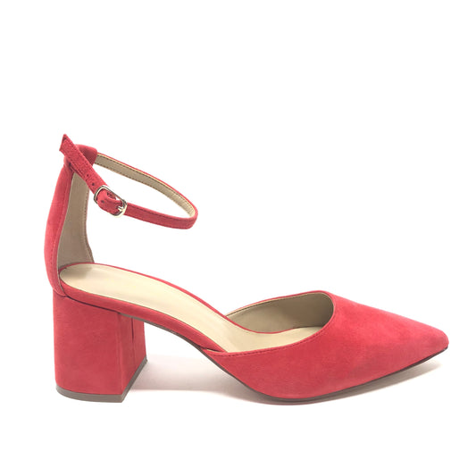 Shoes Heels Block By Ann Taylor In Red, Size: 8