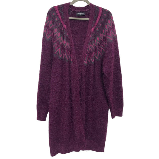 Sweater Cardigan By Lane Bryant In Purple, Size: 24