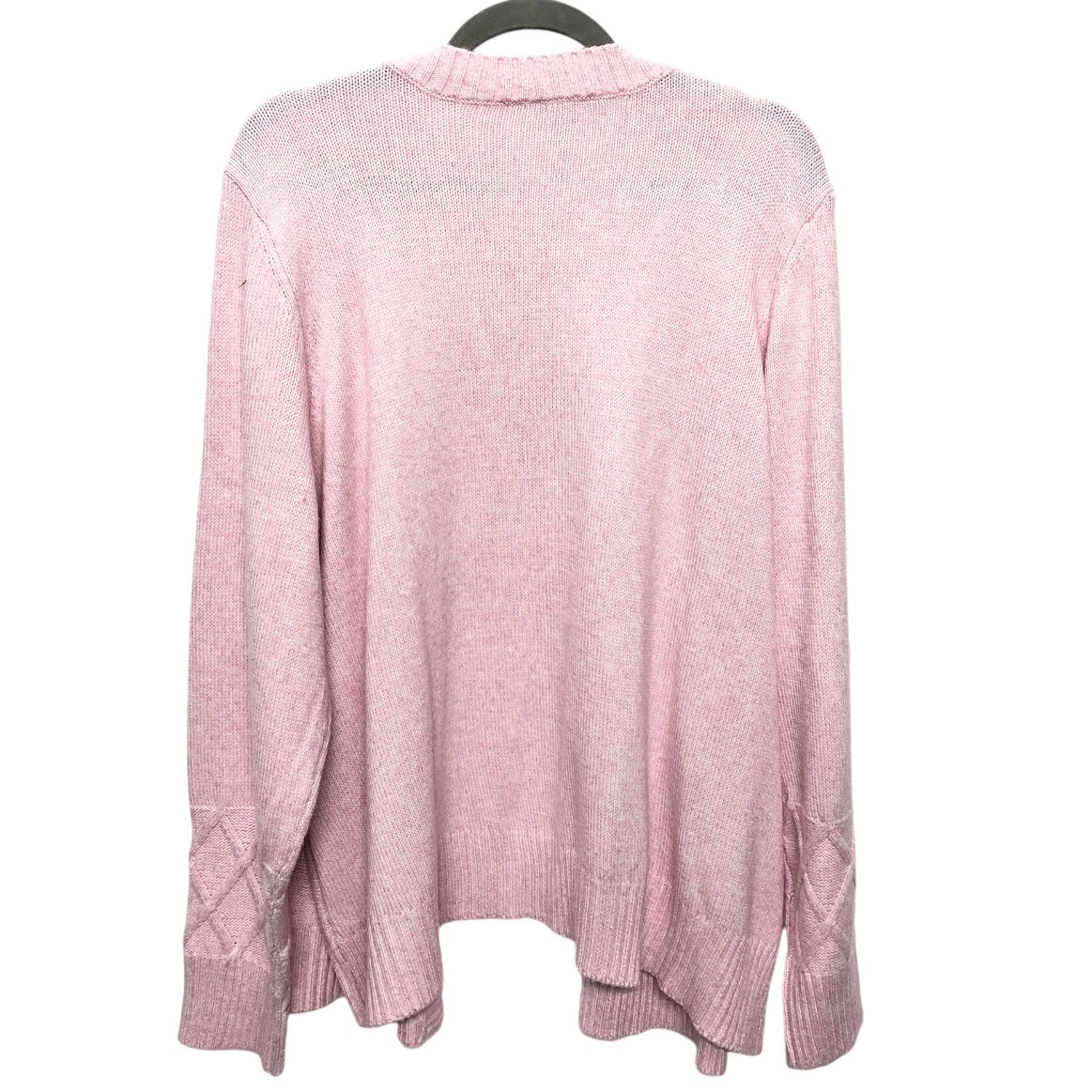 Sweater Cardigan By Lane Bryant In Pink, Size: 24