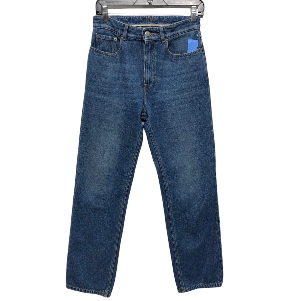 Jeans Straight By Hugo Boss In Blue Denim, Size: 4