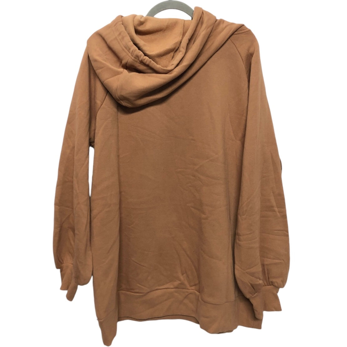 Sweatshirt Hoodie By Zenana Outfitters In Tan, Size: 1x