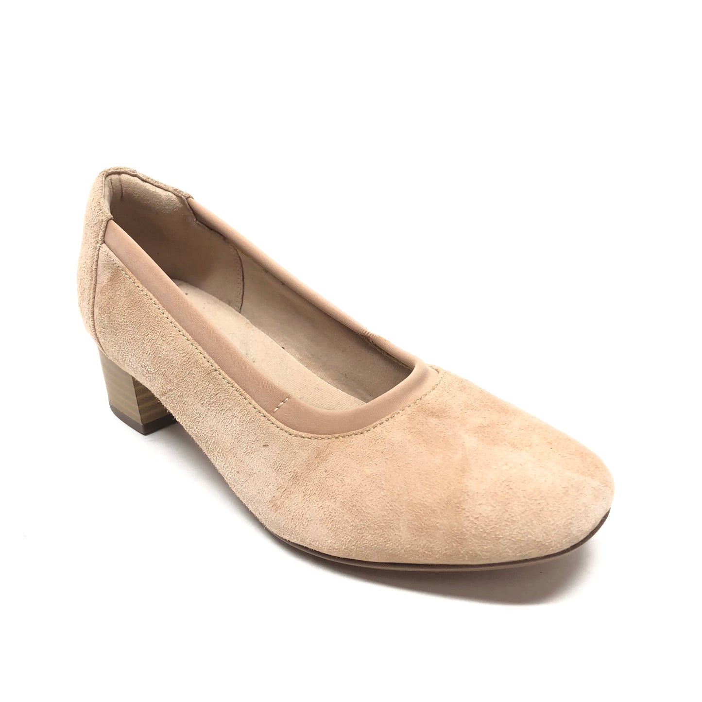 Shoes Heels Block By Clarks In Tan, Size: 7.5