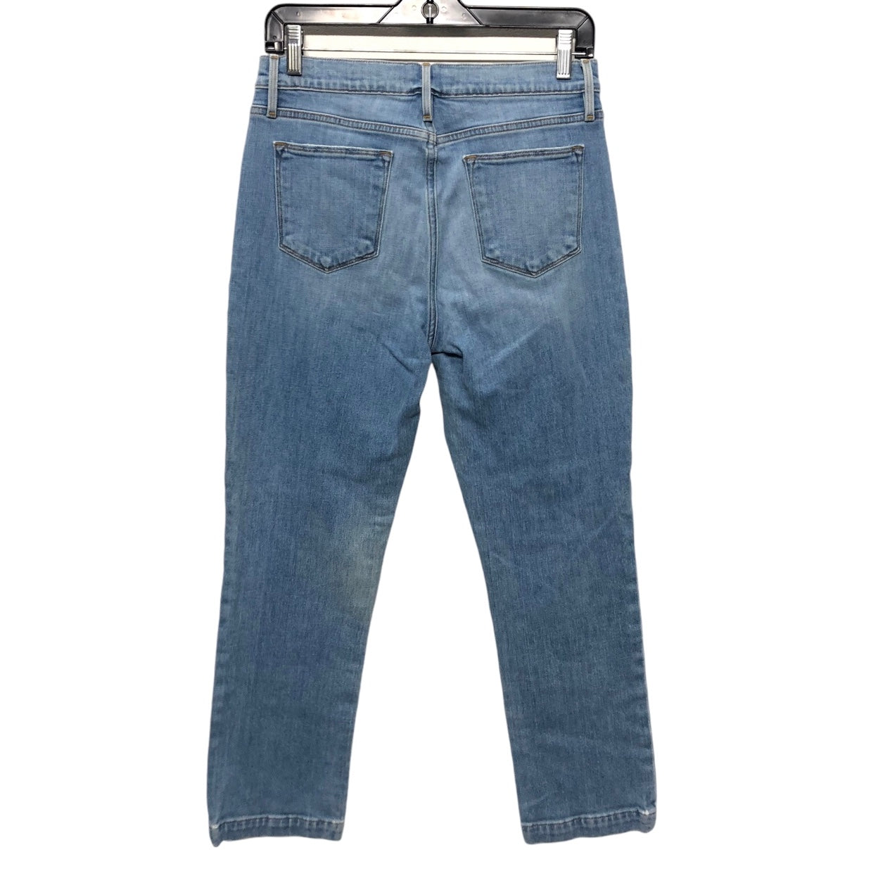 Jeans Straight By Frame In Blue Denim, Size: 8