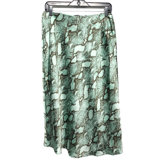 Skirt Midi By Lauren By Ralph Lauren In Brown & Green, Size: 6