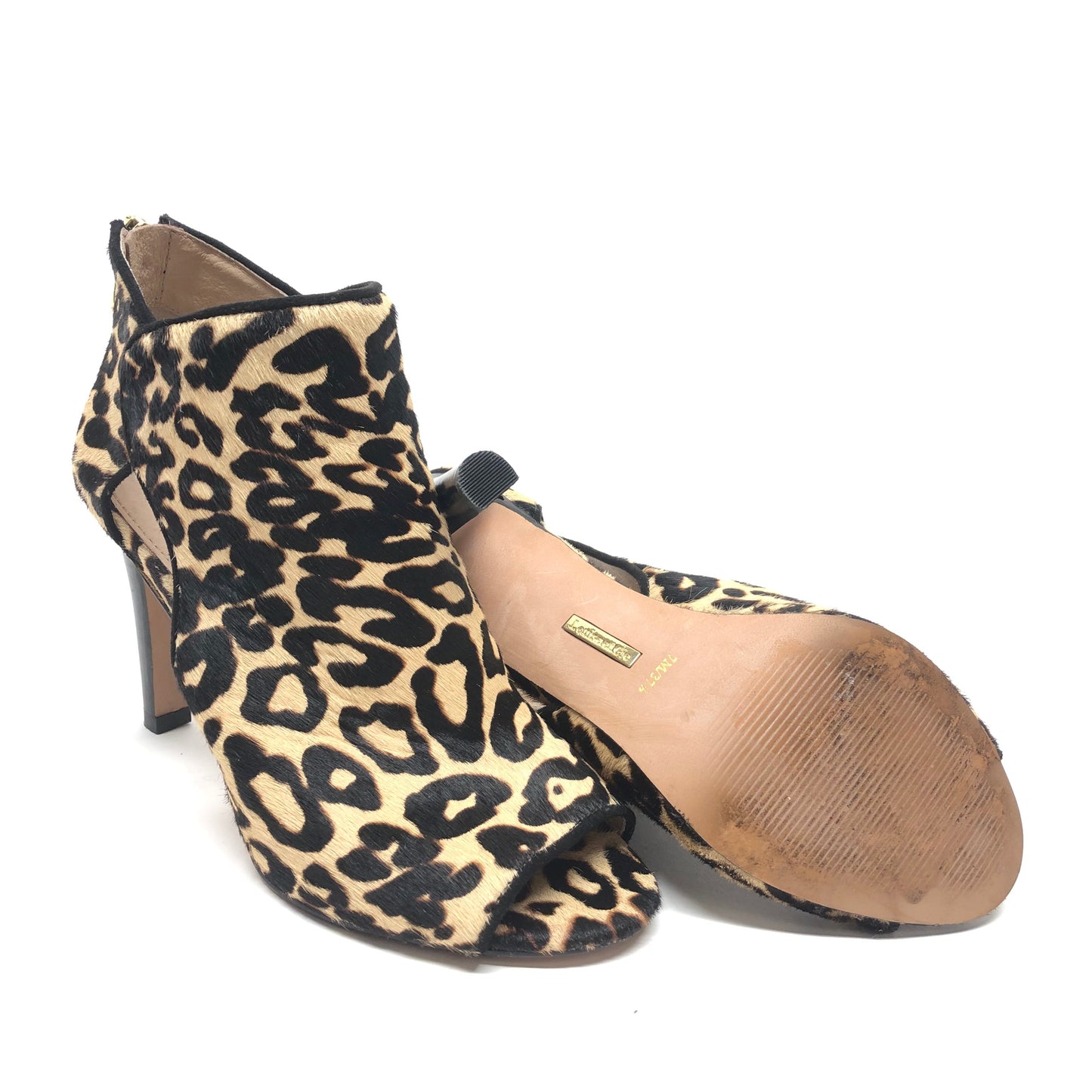 Boots Ankle Heels By Louise Et Cie In Animal Print, Size: 7