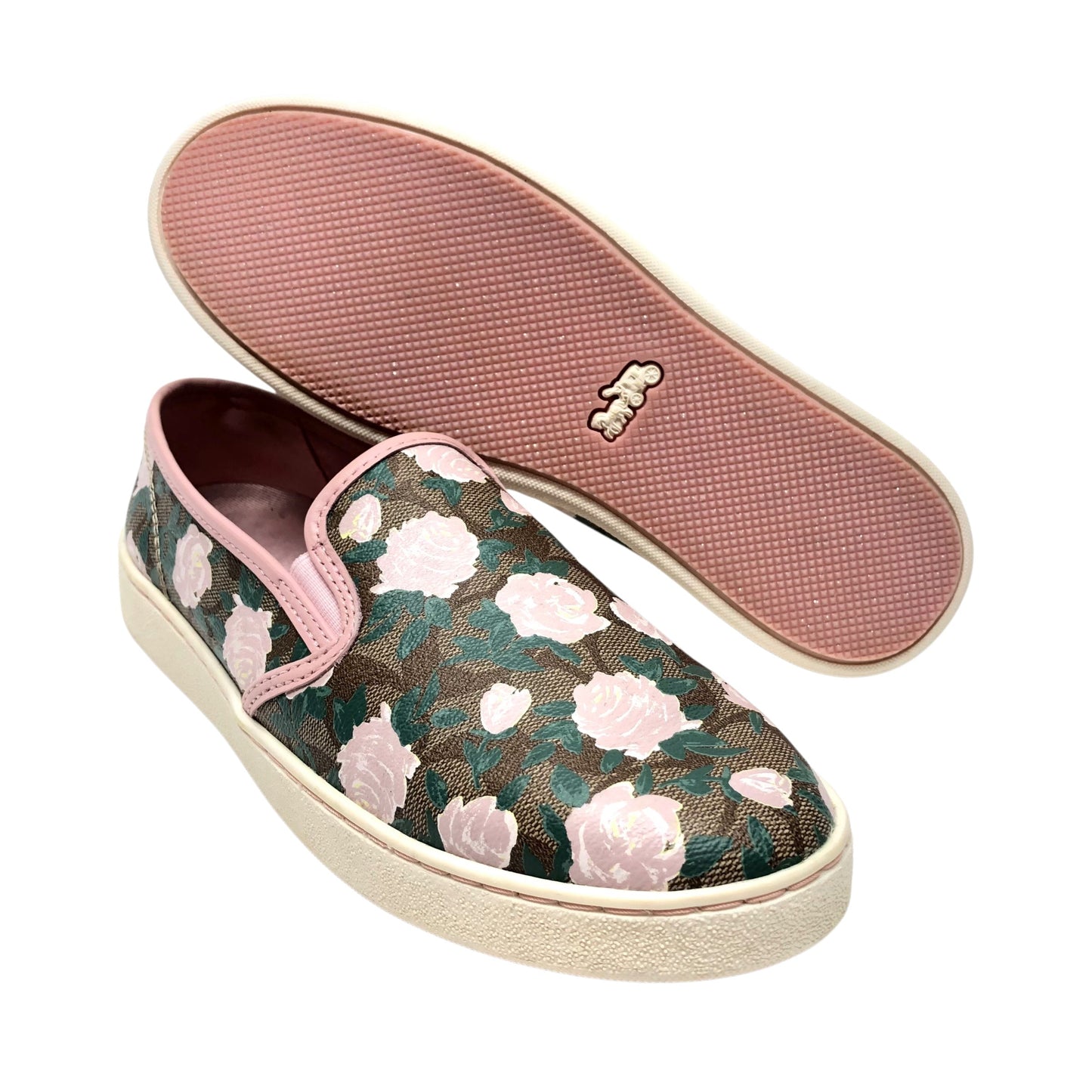 Shoes Designer By Coach In Floral Print, Size: 9.5