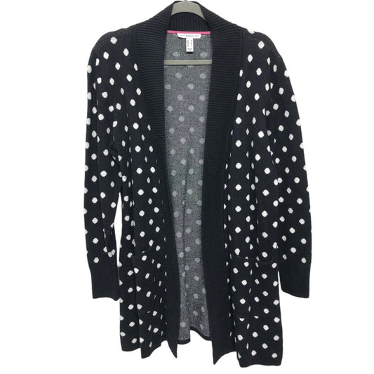 Sweater Cardigan By Isaac Mizrahi Live Qvc In Black & White, Size: M