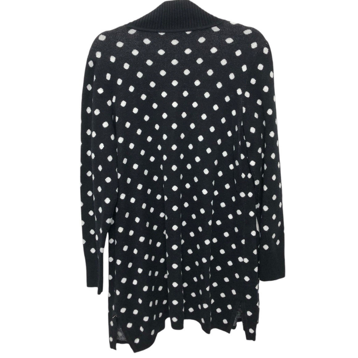 Sweater Cardigan By Isaac Mizrahi Live Qvc In Black & White, Size: M